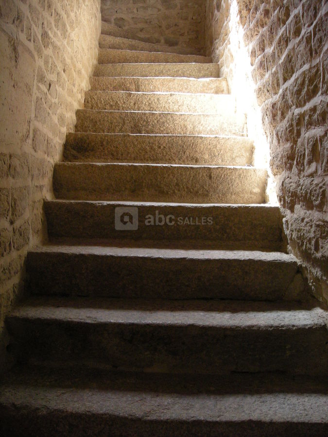 Gîte : escalier en granit