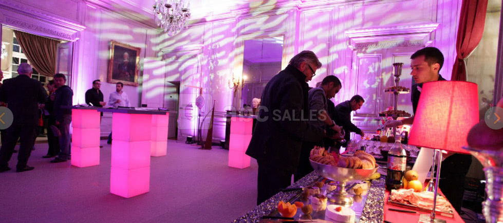 Salle des Compagnies en configuration cocktail