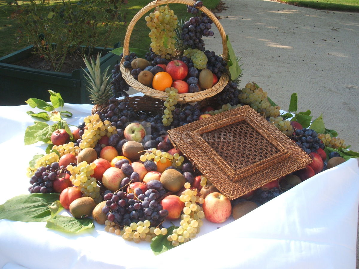 Buffet sur la terrasse.