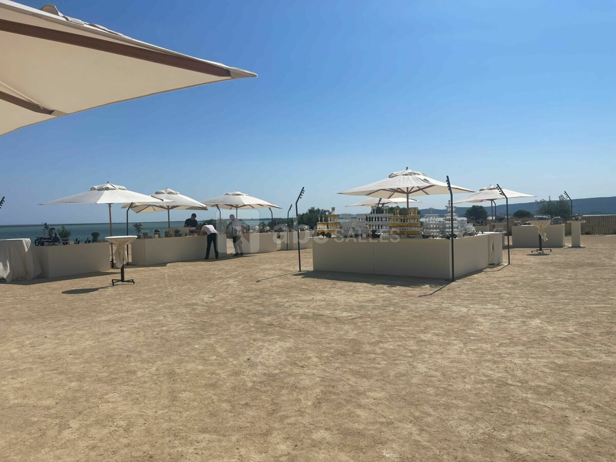 Partie sablée pour divers évènement