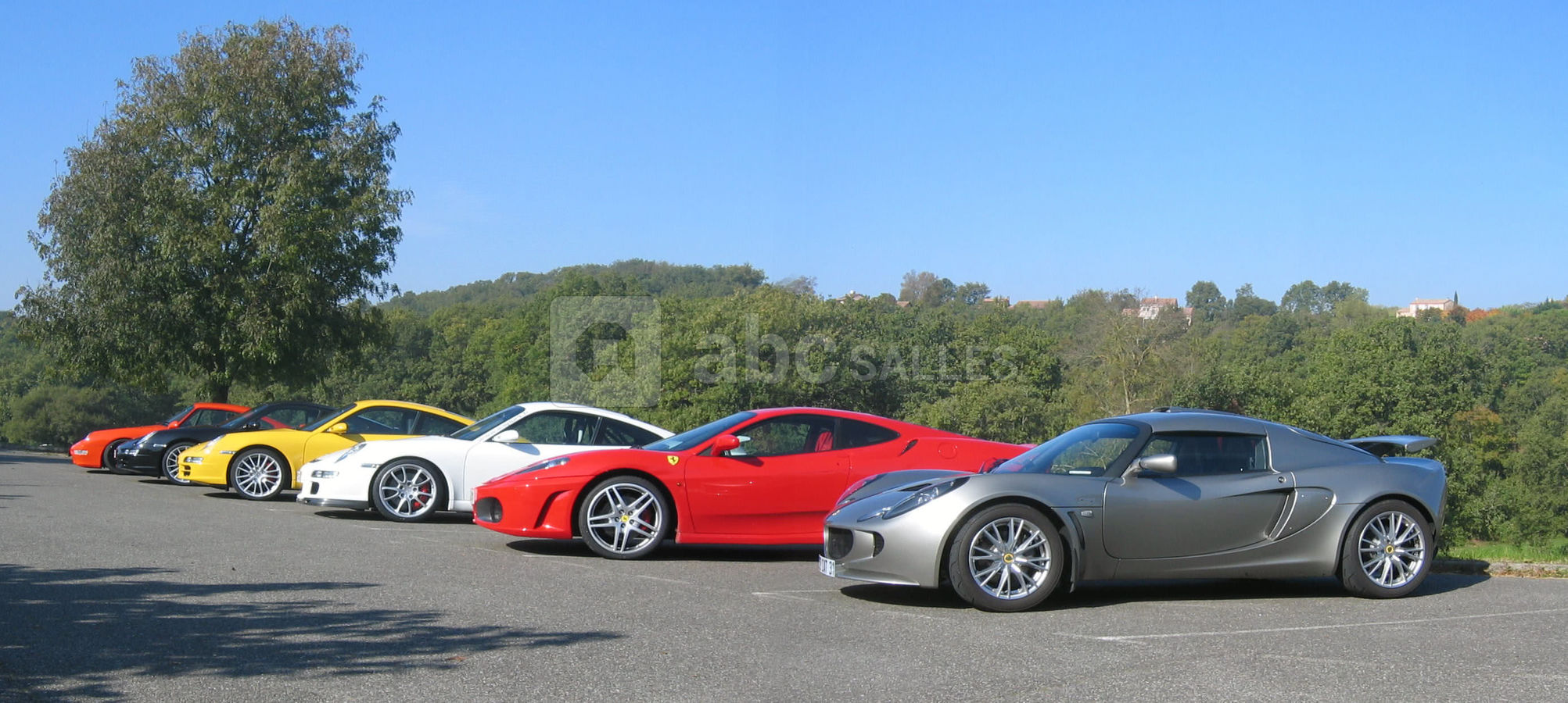 Baptêmes de ferrari, lotus, porsche