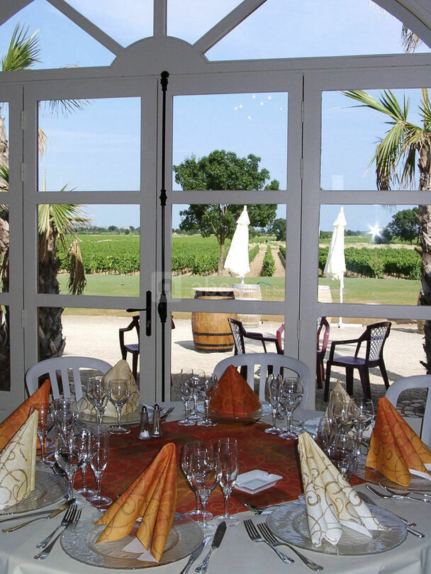 Vue magnifique sur l'extérieur depuis la salle