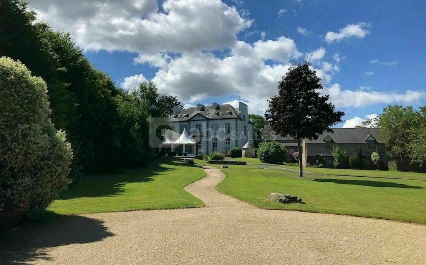 Château vue du Parc face à la mer