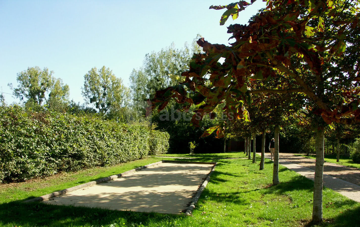 Terrain de pétanque sur la propriété