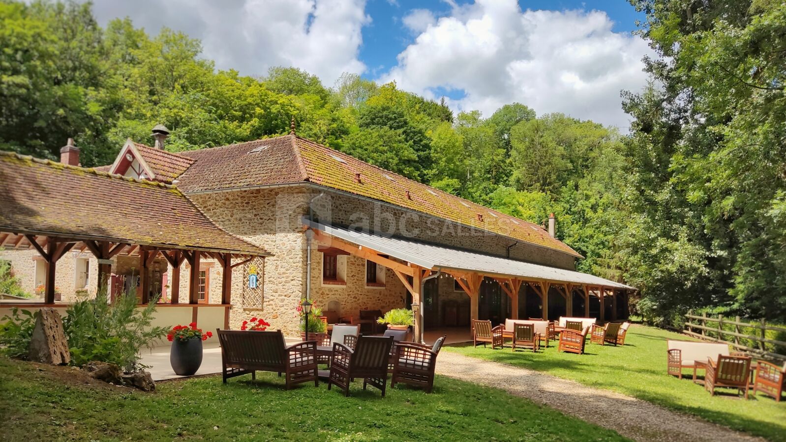 Vue de terrasse couverte