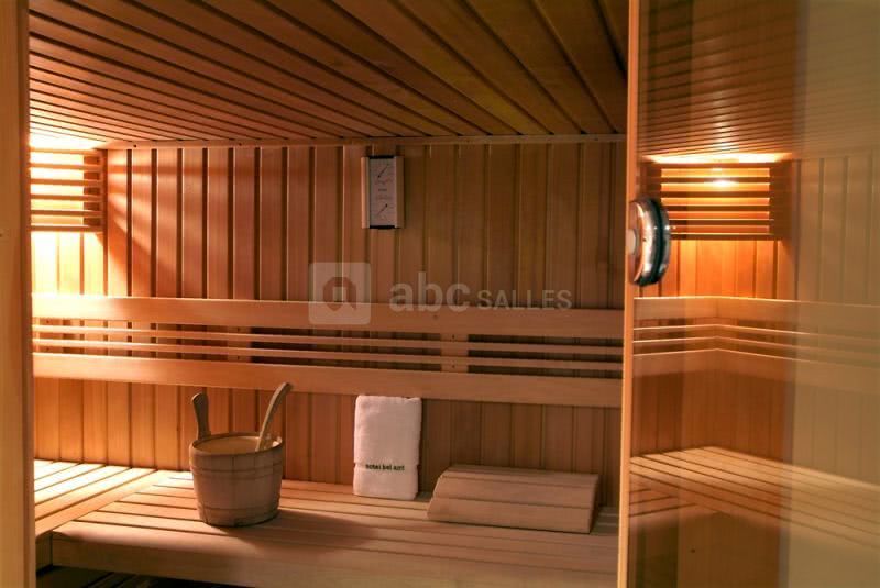 Sauna du Spa de l'hôtel Bel Ami