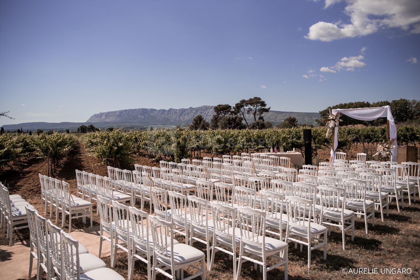 Le Mas des Auréliens - Espace Cérémonie aux pieds des vignes, face à la Sainte-Victoire