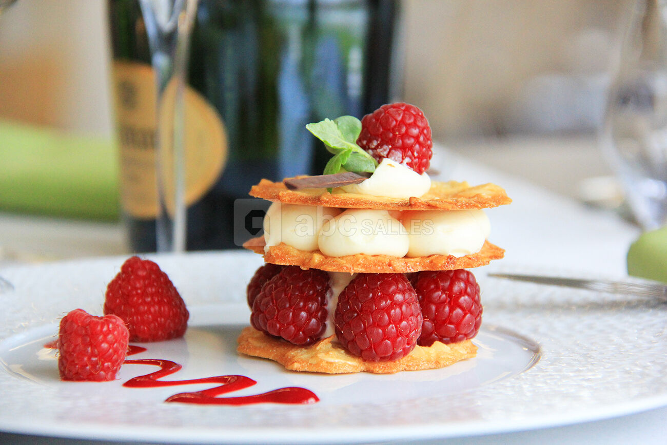Dessert pour un menu à table