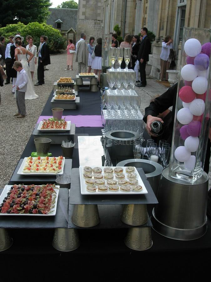 Cocktail en façade du château