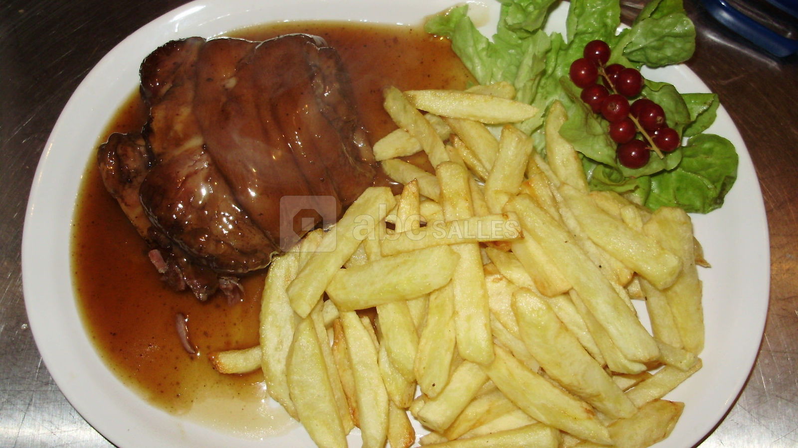 Jambette braisée à la chicorée