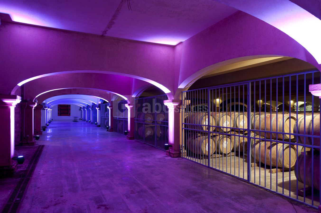La galerie du chai rouge de Château l'Hospitalet