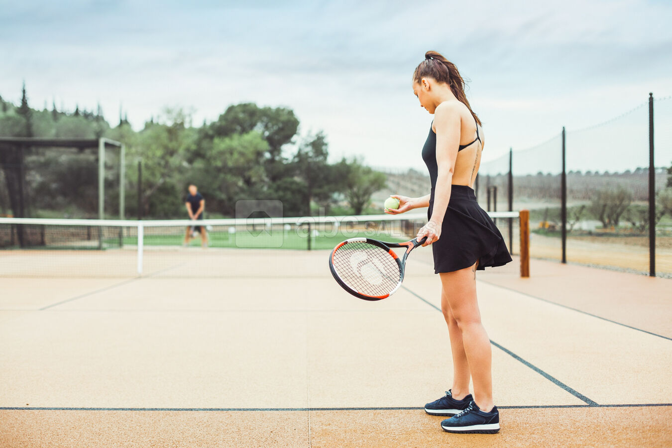 Terrain de tennis