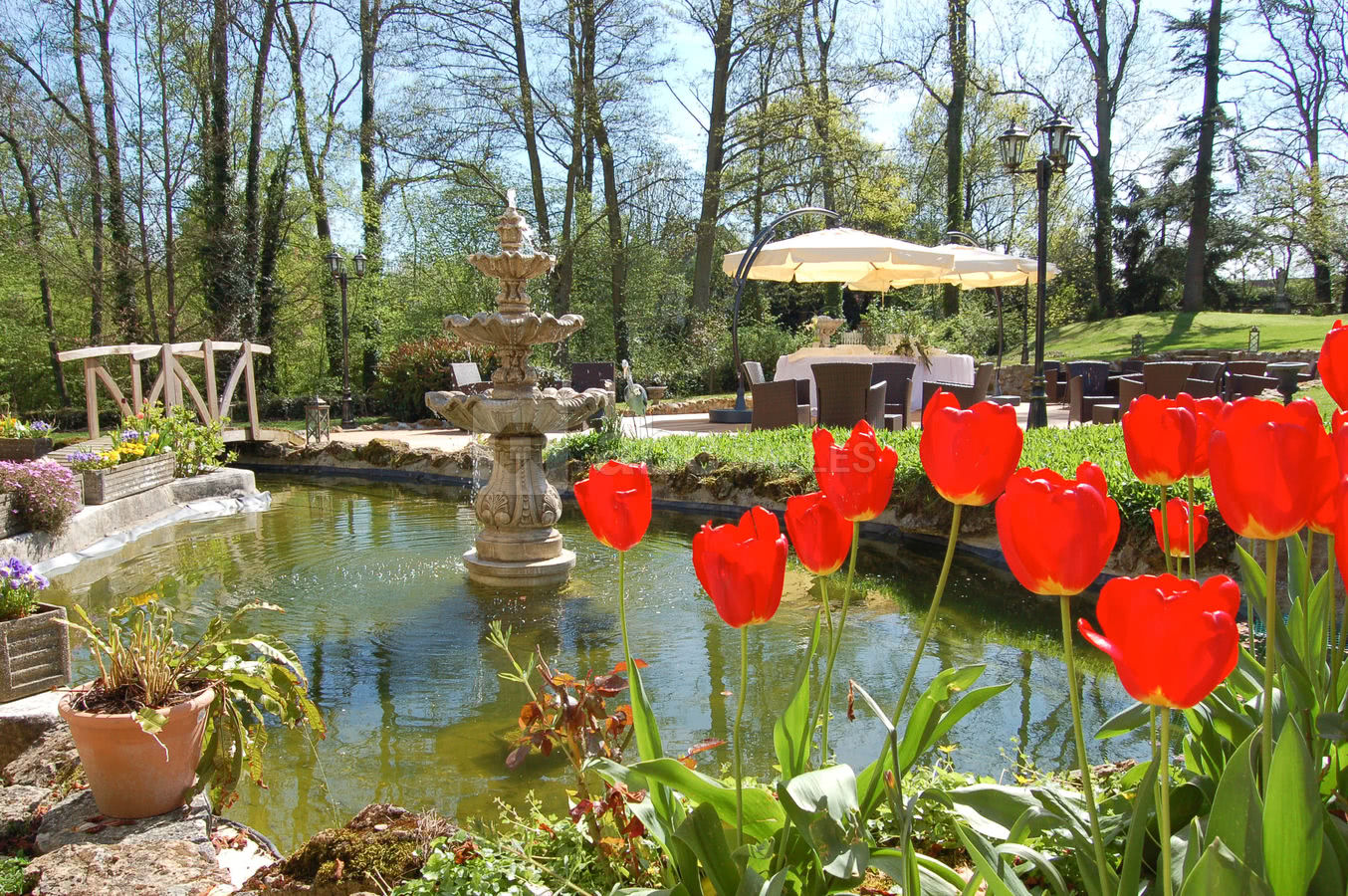 Terrasse au mois d'avril
