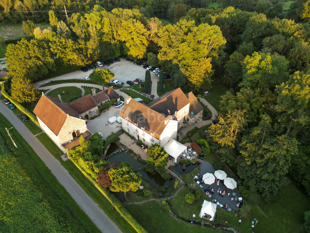 Vue aérienne du Prieuré