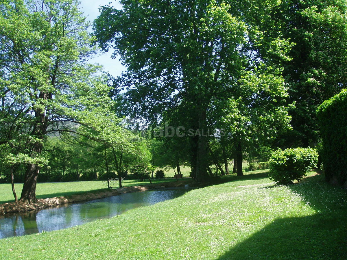 Jardin et petit étang