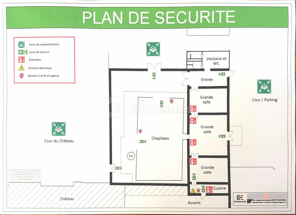 Plan de l'Espace Evénementiel
