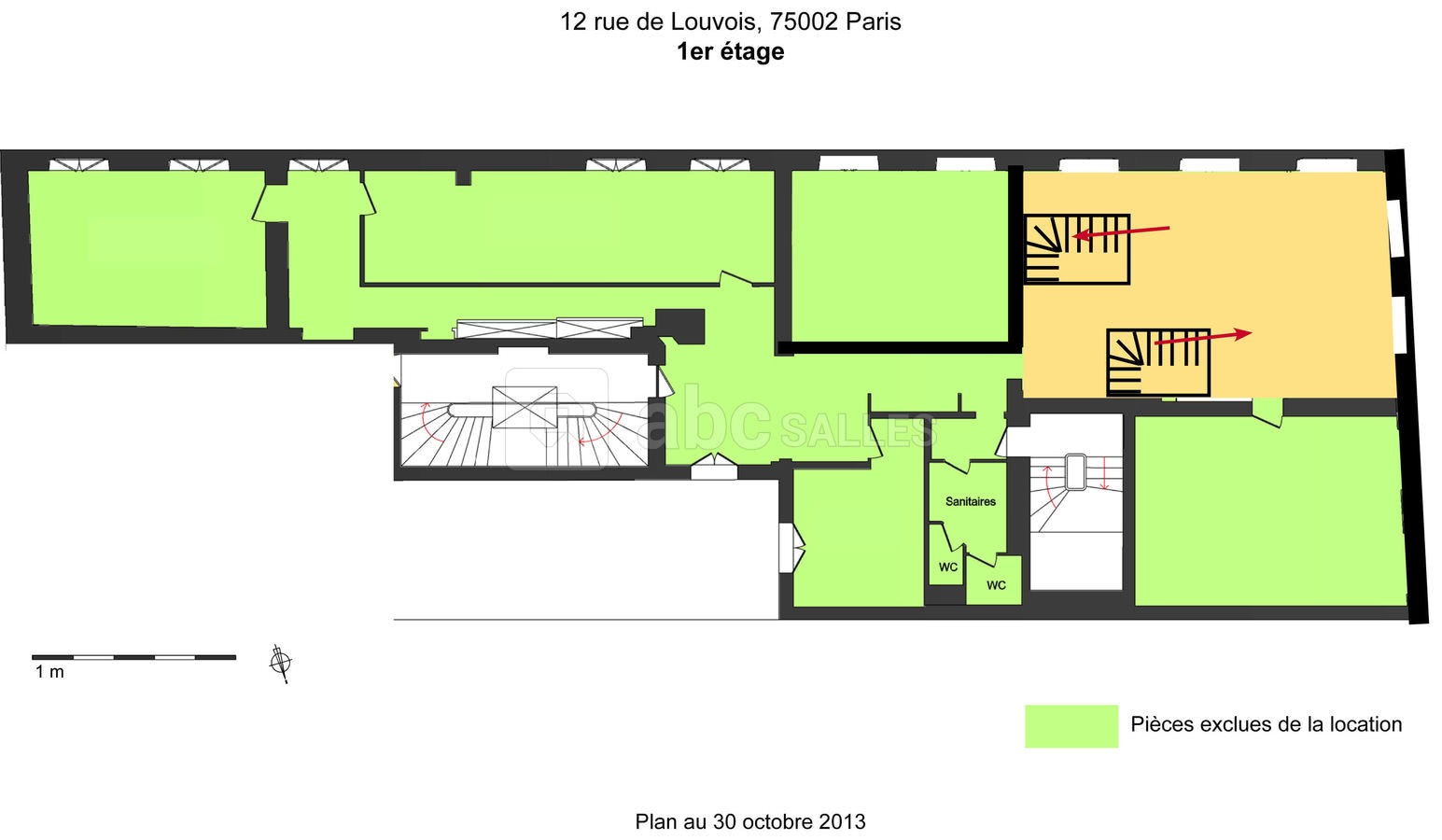 Plan 1er etage 60m2