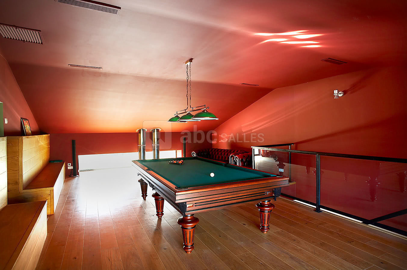 La salle de billard du Mas de So