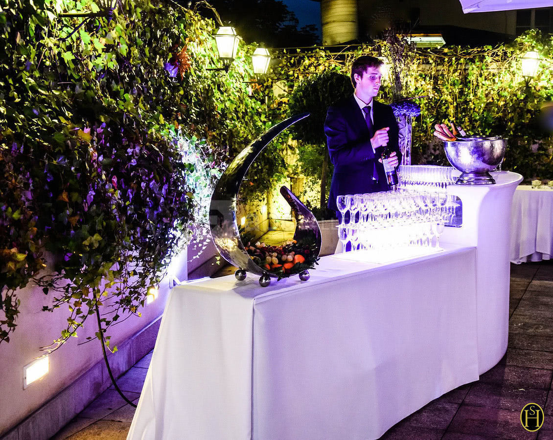 Bar extérieur sur la terrasse
