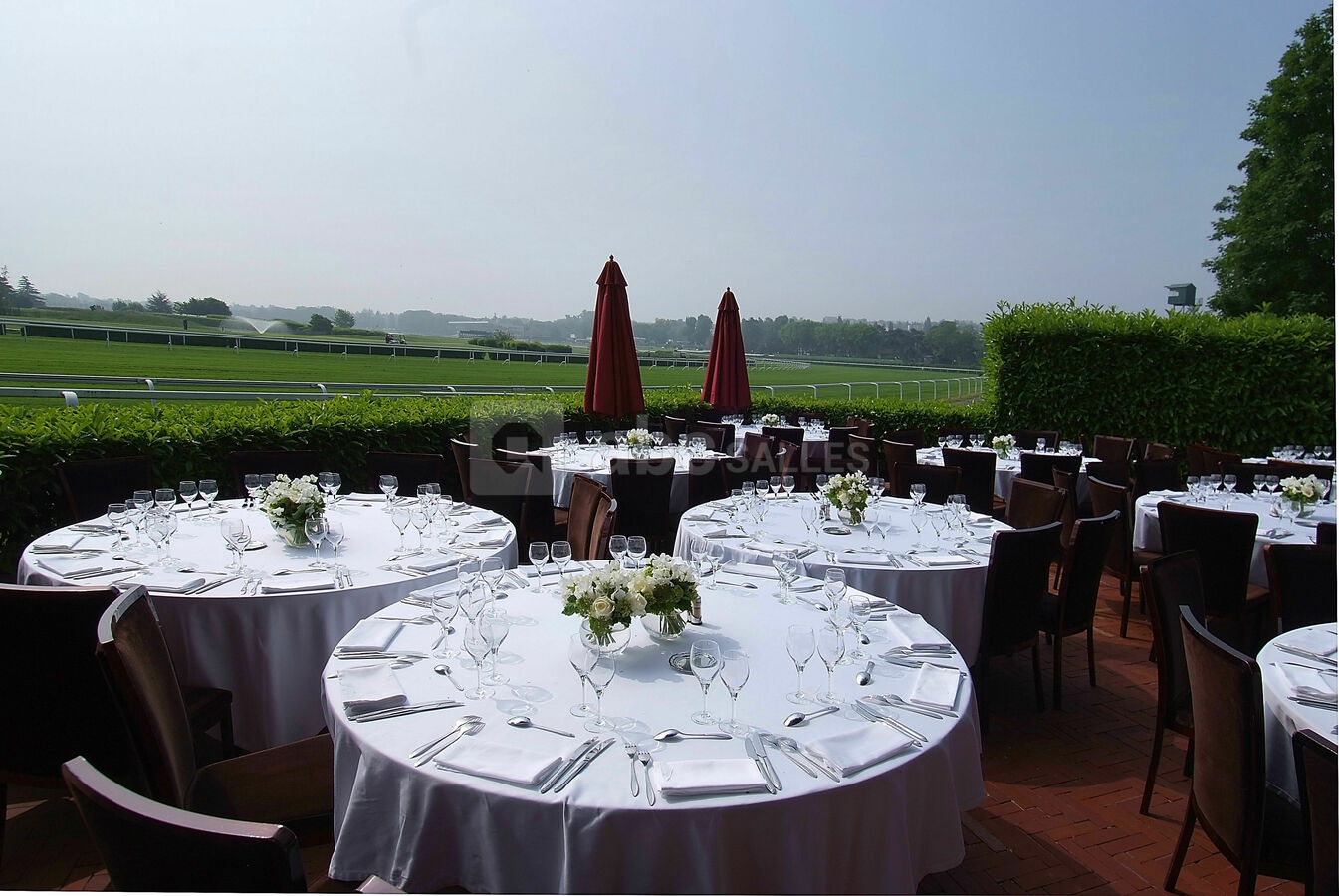 Vue sur l'hippodrome de saint cloud