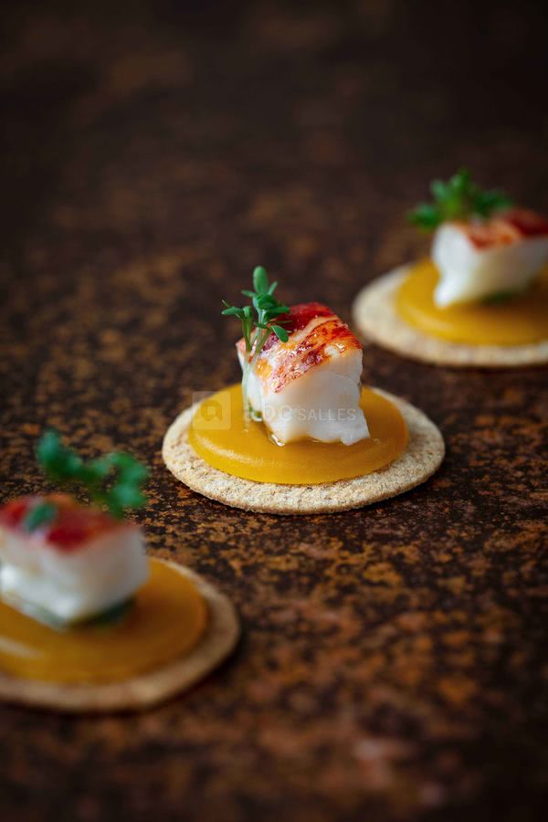 Palet croustillant de homard passion