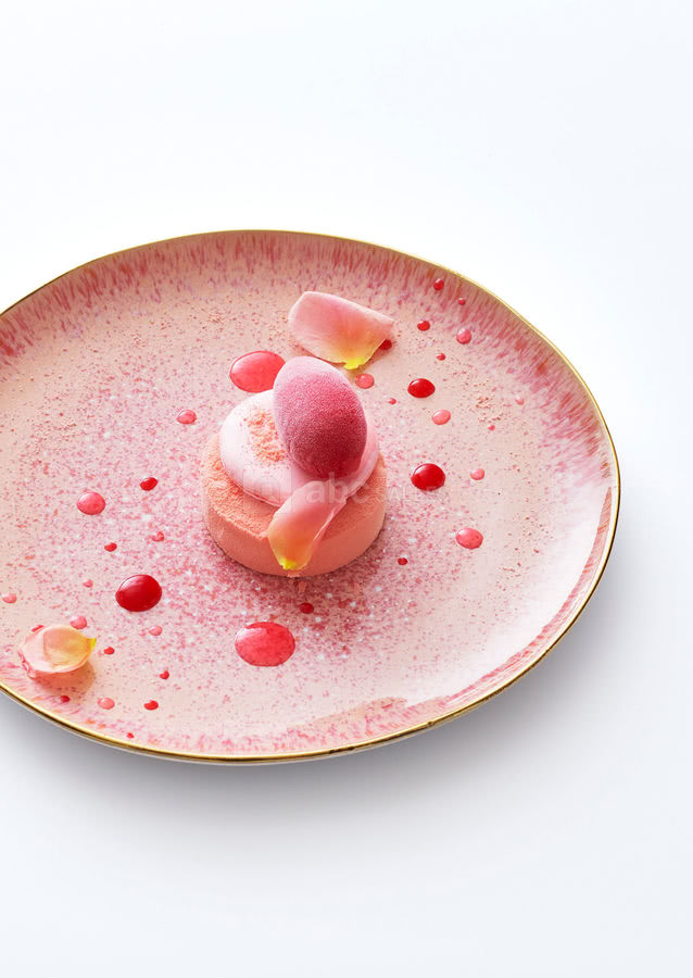 Litchi rose de rose sorbet framboise