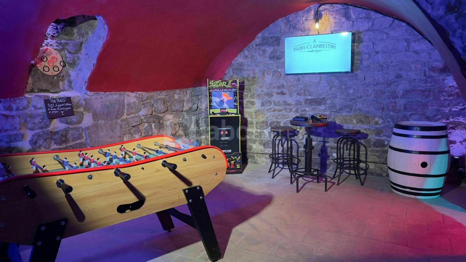 La borne d'arcade & le baby foot