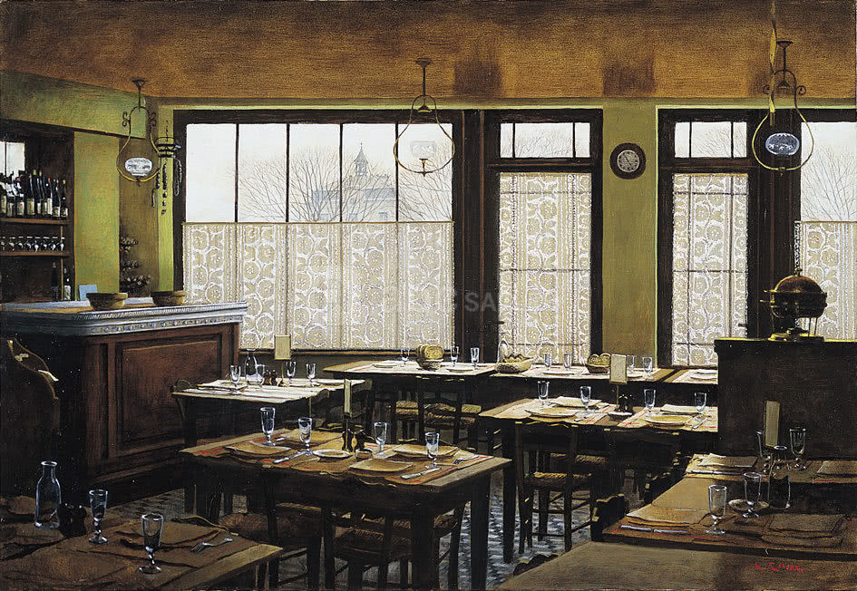 Salle à manger de l'auberge ravoux