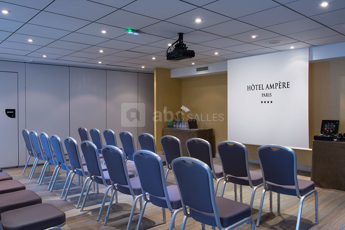 Salon Ampère mise en place en théâtre