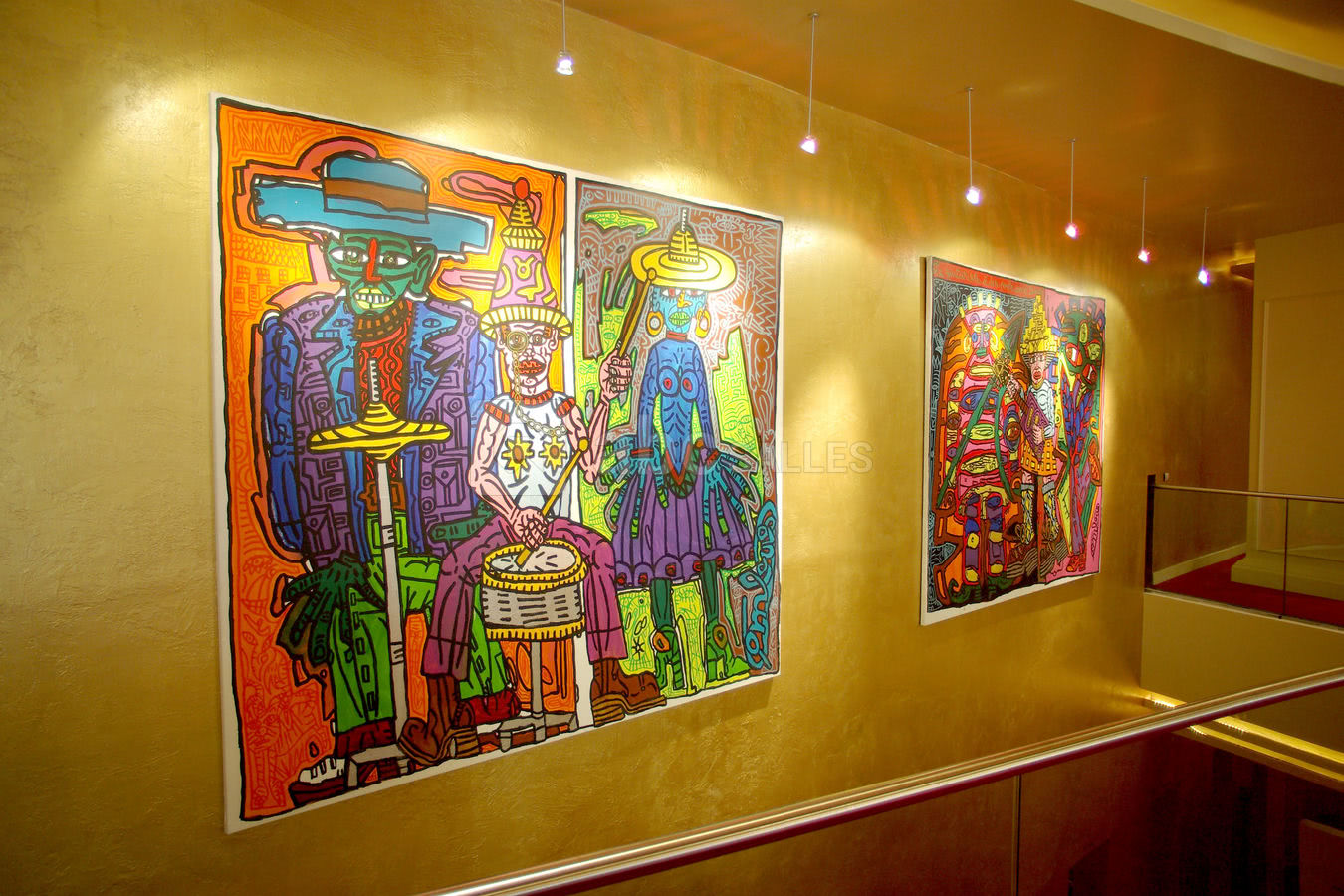 Une galerie d'oeuvres d'art intégrée