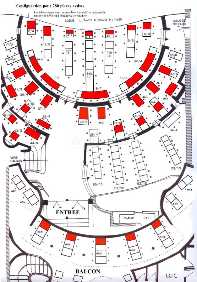 Plan salle