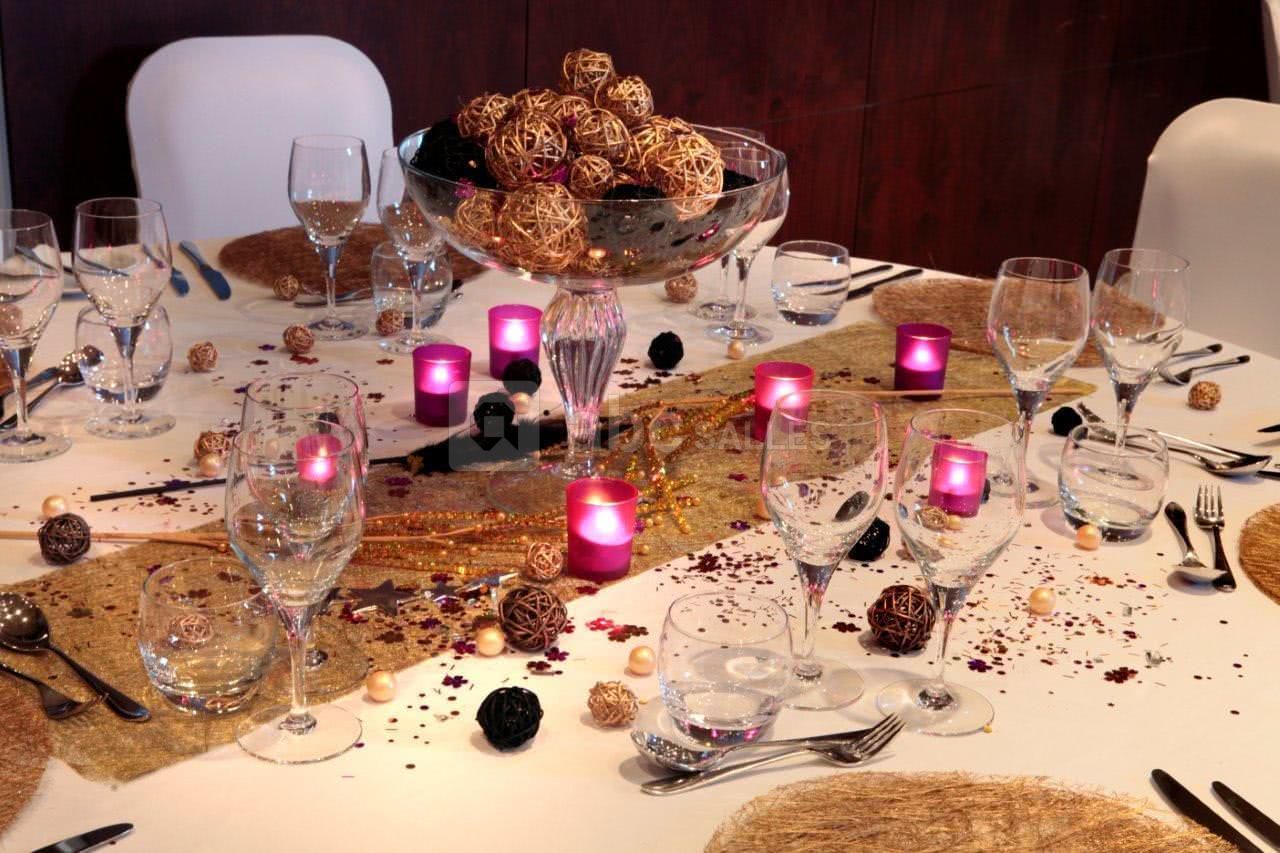 Salon roseraie - mise en place fêtes