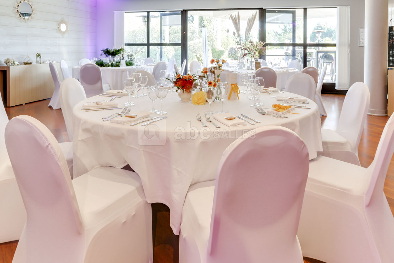 Table de banquet décorée par Insième Créations