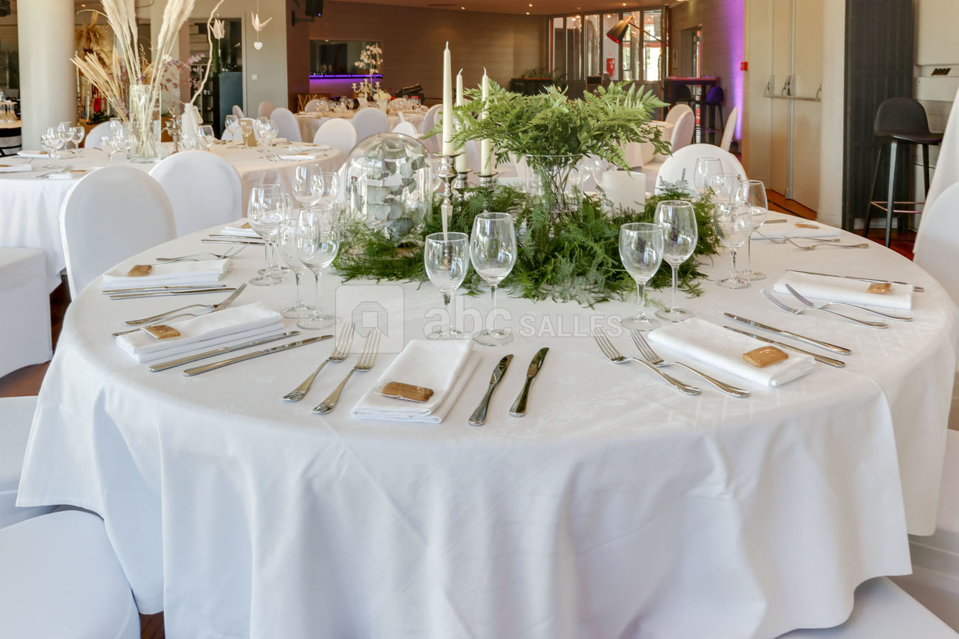 Table de banquet décorée par Insième Créations