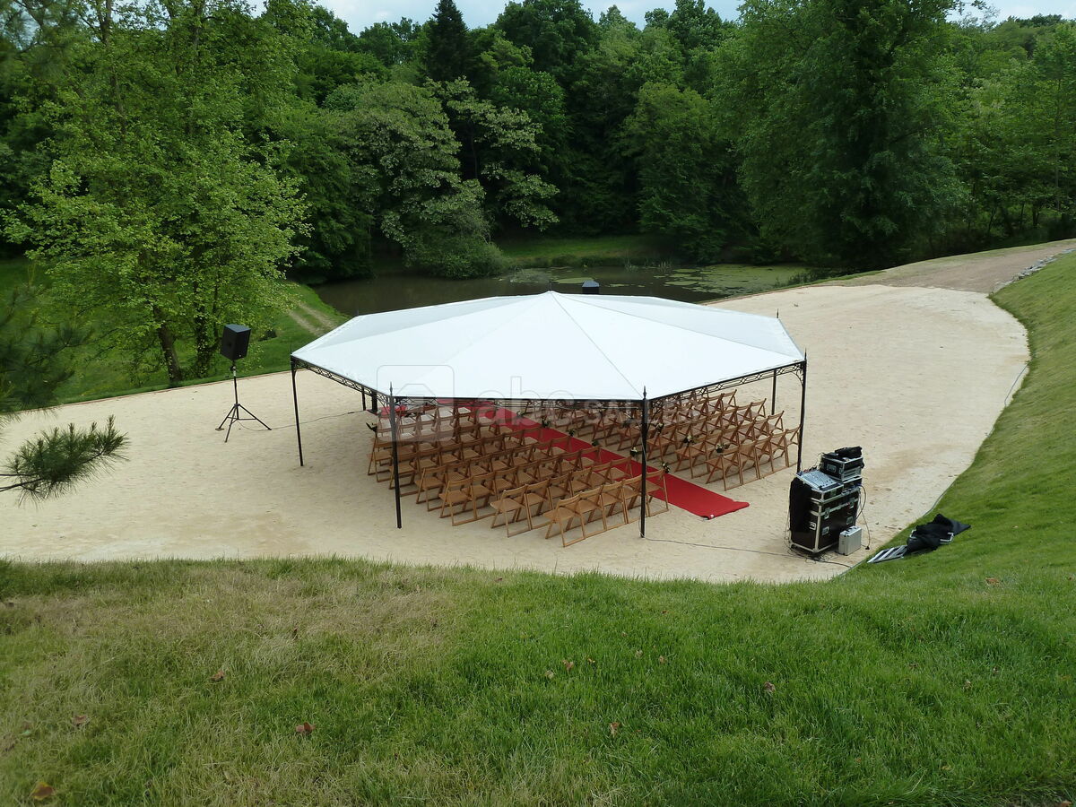 Cérémonie sous la pergola