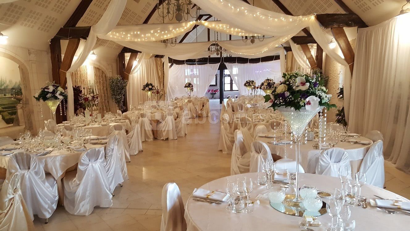 Décoration au Château de Jallanges - TOURS  réception de 50 à 500 personnes