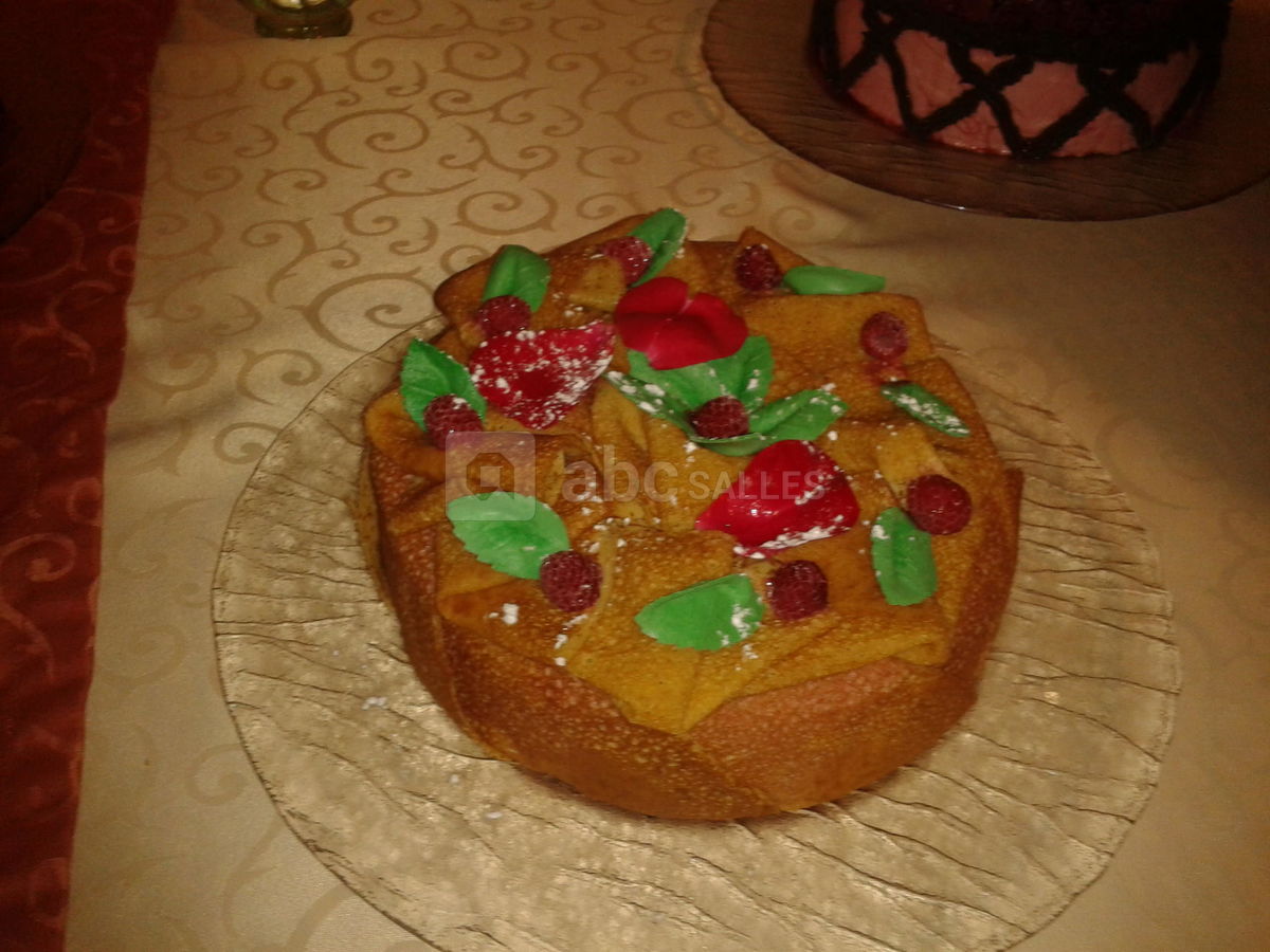 Bavarois à le framboise