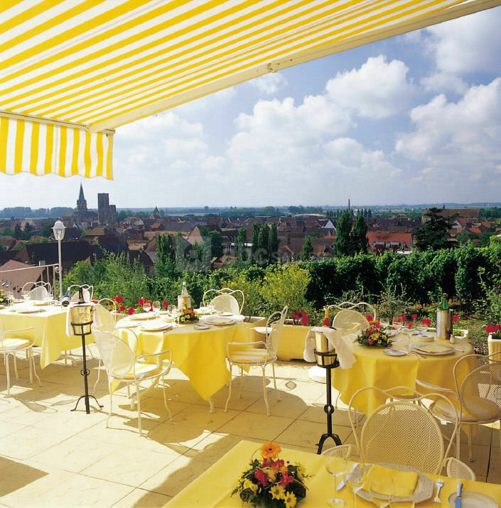 Terrasse avec vue sur rouffach