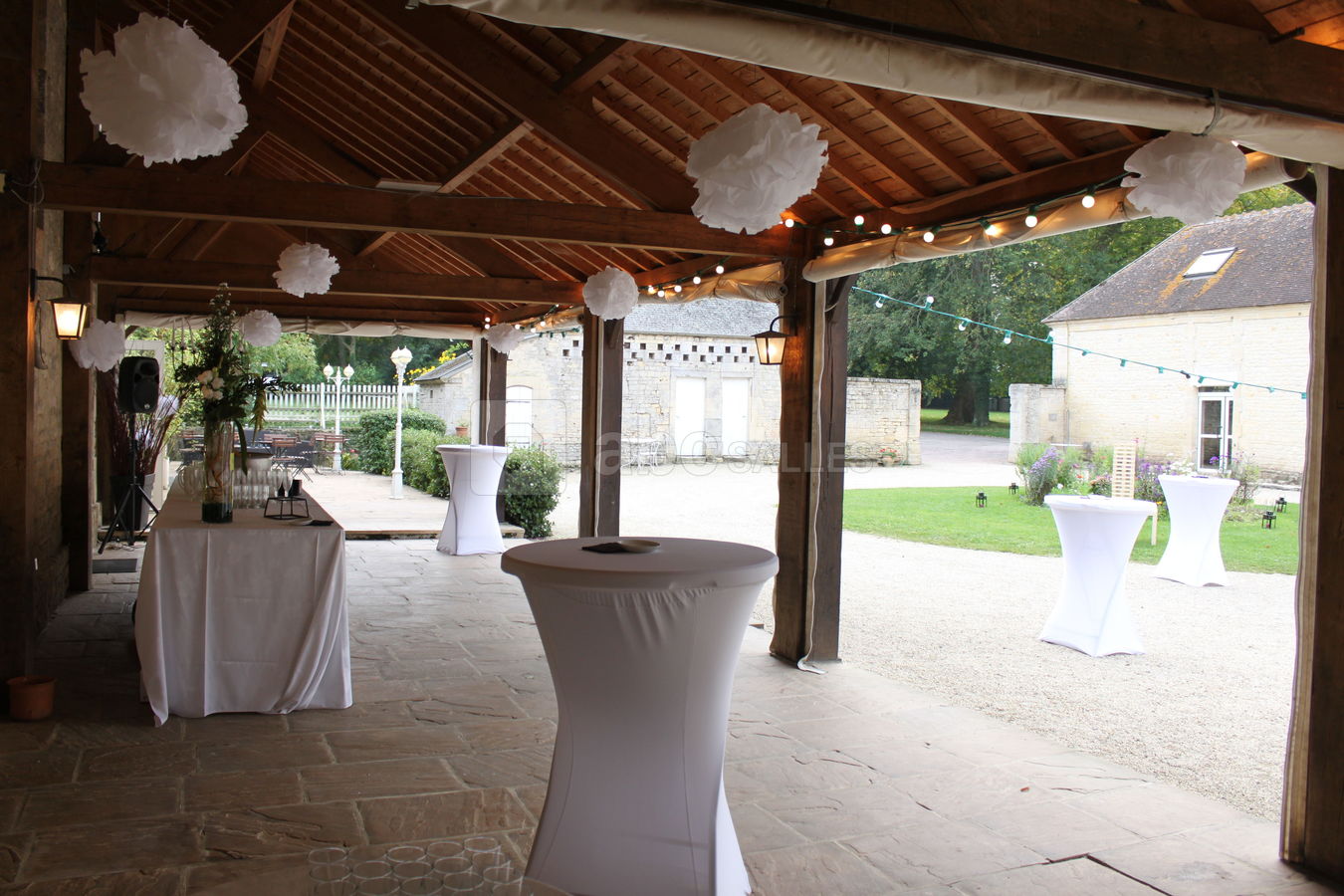 Terrasse couverte pour cocktail