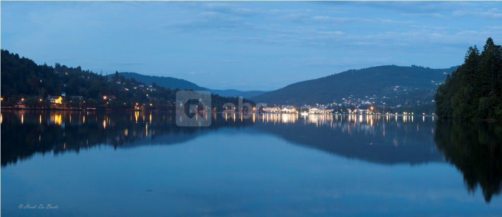 Vue sur gérardmer depuis le restaurant