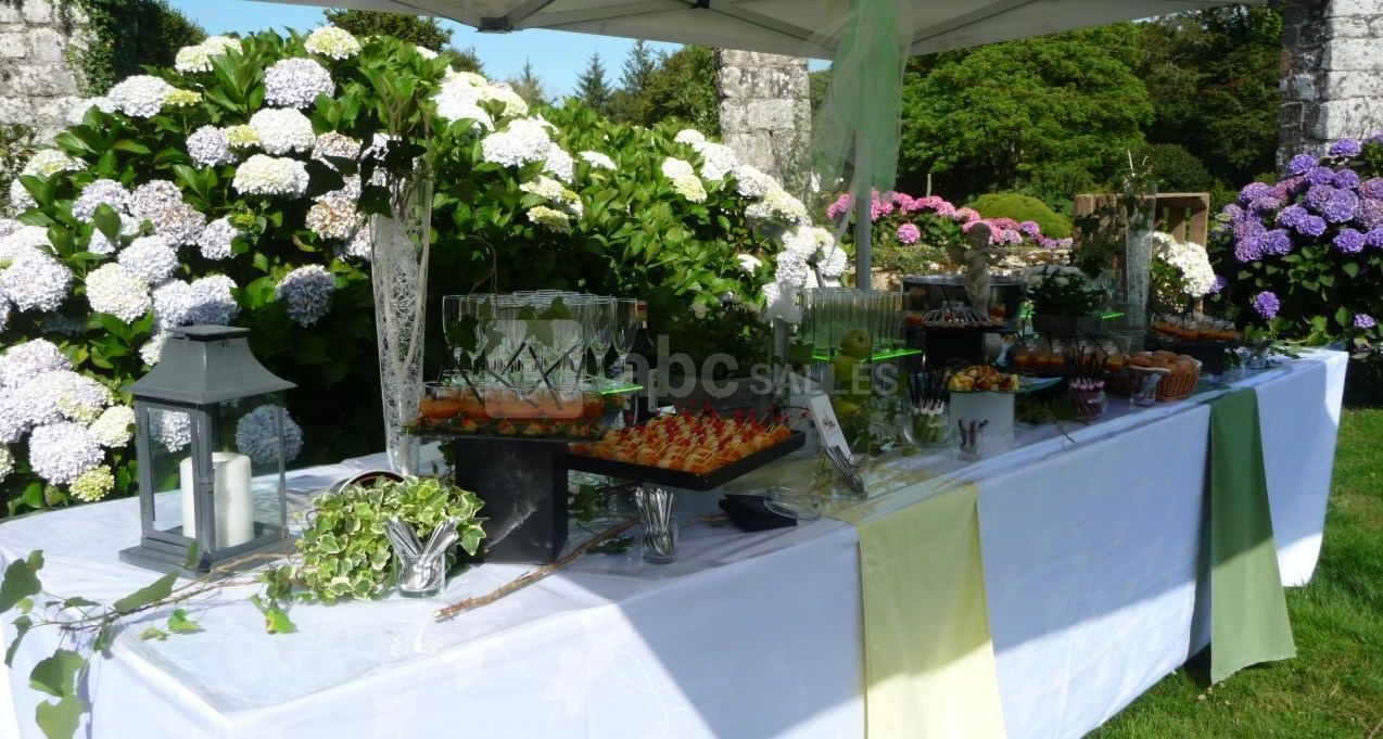 Cocktail dans les jardins