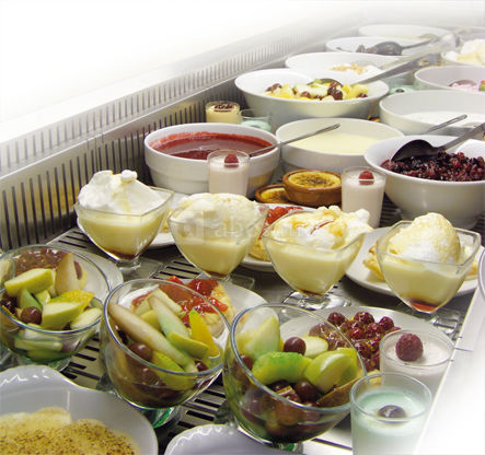 Buffet des desserts au restaurant