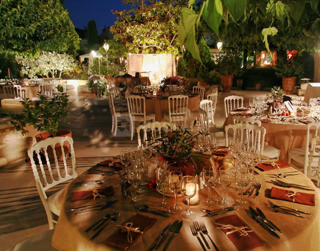 La terrasse de l'hôtel