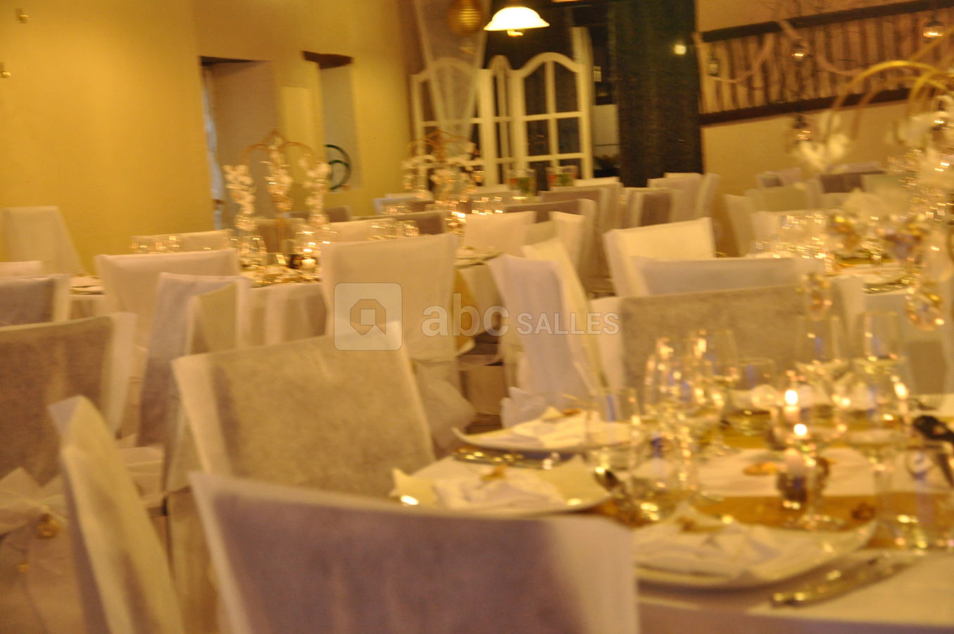 La salle pour un mariage