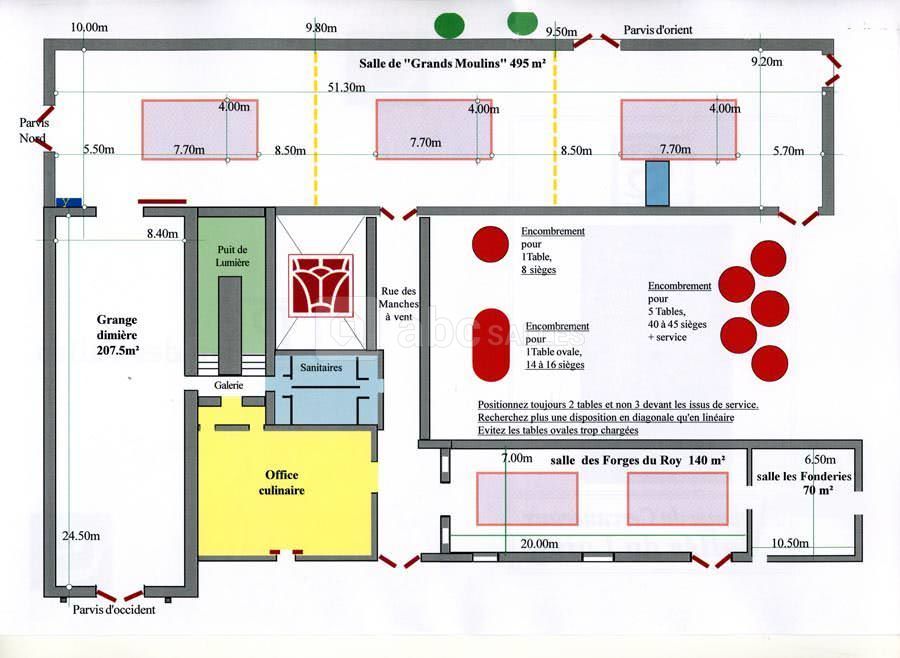 Plan de l'abbaye