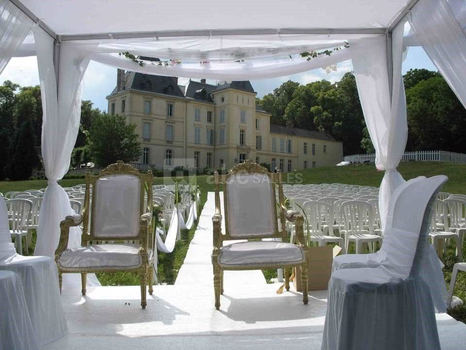 Cérémonie en extérieur arrière Château de Villiers