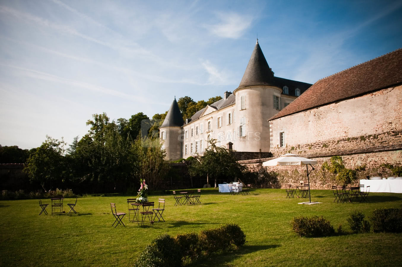 Cocktail dans les jardins