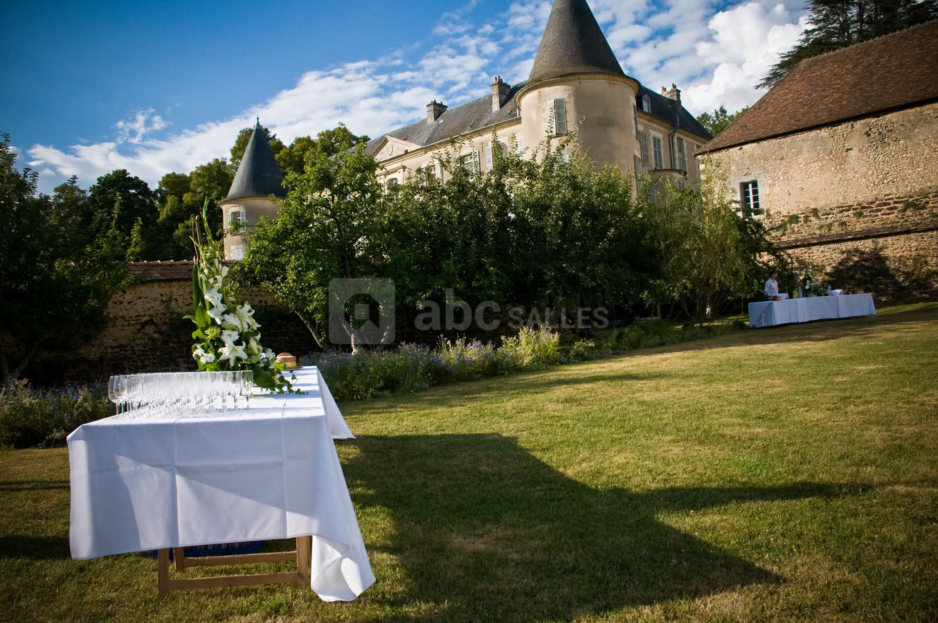 Cocktail dans les jardins