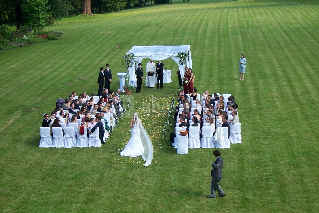 Mariage à l'américaine dans notre parc.