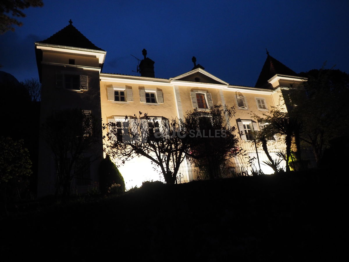 Devant du chateau nuit